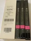 3X NYX Professional Makeup Micro Brow Pencil Eyebrow Pencil - BLACK MBP08
