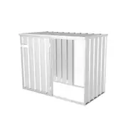 Absco Sheds 1.52 x 0.78 x 1.15m Zincalume Flat Roof Chicken Coop