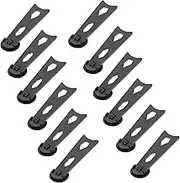 RORPOIR 12pcs 360 Photo Frame Stand Turntable Stand Photo Frame Display Bracket Picture Frame Stand Bracket Ring Rotating Support Frame Hinged Hooks Stand for Picture Frame Black Plastic