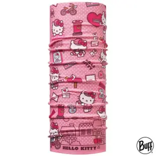 【BUFF】兒童頭巾 經典Plus系列 HELLO KITTY授權圖案(Hello Kitty/脖圍/排汗透氣/防曬)