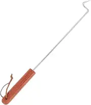 Wooden Handle Barbecue Meat Hook Food Flipper Turner for Grilling BBQ Accessories Meat Turner Hook Easy Cleaning Cooking Tool
