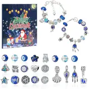 Christmas Advent Calendar DIY Bracelet Charm 24 Days Countdown Calendar Box