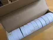 White High Visibility Flagging Tape 1-3/16 in Wide 12 Rolls