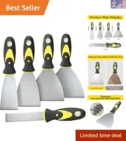 Multipurpose 5-Piece Scraper Set - Perfect for Drywall, Paint & Wallpaper