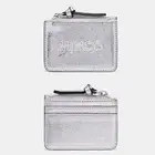 New Mimco Explore Card Wallet BNWT Silver + Dust Bag