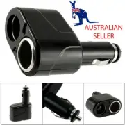 12V 2 Way Car Cigarette Lighter Socket Power Adapter Dual USB Port Charger Twin