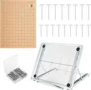 Macrame Board Set,Macrame Board with Pins,Macrame Board Kit,Braiding Board,Macrame Braiding Board,Macrame Board and Pins for Braiding Bracelet Creating Macrame