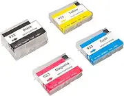 Refillable 4 Colour Ink PP Cartridges Replacement for Officejet 6600 6700 7110 7510 7610