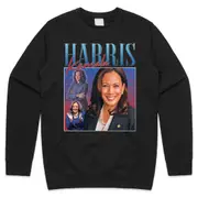 Kamala Harris Homage Jumper Sweater Sweatshirt US President Election Campaign 2024 Retro 90's Vintage CrewneckHoodie
