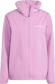[adidas] JXW86 Women's Hardshell Multi Essentials 2L Rain Jacket, Pre-labeled Purple (JY0481)