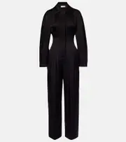 [Victoria Beckham] Victoria Beckham Belted jumpsuit AU 12 black