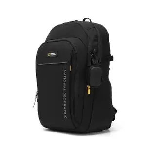 【National Geographic 國家地理】DINO 後背包-黑色(後背包/附運動風AirPods保護袋)