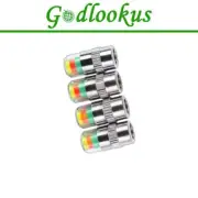 4Pcs Pressure Indicator Sensor Eye Alert Car Auto Tire Monitor Valve Dust Cap (for: Honda)