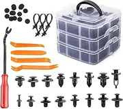 Car Fastener Clips Car Retainer Clips Auto Fasteners Kit Fender Retainer Clips Car Rivet Clips Kit(650Pcs Clips Kit)
