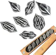 Thyggzjbs The Arcanum Dice Set for Table Games, 3D Printed Carved Metal Dice Set Hollow Polyhedral DND RPG MTG Game Dice Set， Creative Craft Decoration，dice Games for Families and Friend