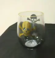 Skull and Crossbones Stemless Wine Glasses 19oz. (Plastic) $4ea