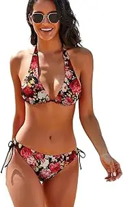 [generic] Women's Triangle Bikini String Bikini Set Two Piece Swimsuit Bathing Suits