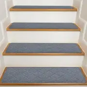 Stair Treads for Wooden Steps Indoor, 15 Pack 8" X 30" Non Slip Carpet Stair Tr