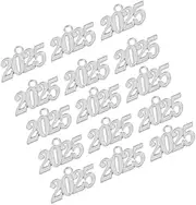 CAXUSD 2025 Year Number Charms Bulk DIY Jewelry Charms Large Size Pendant for DIY Crafts