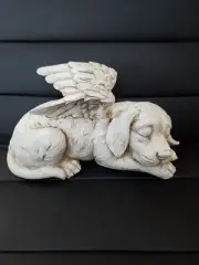 Design Toscano QL6079 Dog Angel Pet Memorial Grave Marker Tribute Statue, 10 Inc
