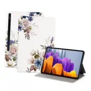 Cases for Samsung Galaxy Tab S8 2022 & Galaxy Tab S7 2020 White Flowers