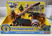 NEW IMAGINEXT Serpent Battle Wagon Vehicle & Action Figures BFR69 2014 knights