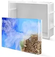 Sakolla Large Rectangular Resin Silicone Mold,Bookends Resin Molds, Crystal Epoxy Casting Resin Molds for Flowers Preservation,Office Home Decoration, Desktop Organizer,DIY Home Décor