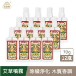 【美吾髮】艾淨化草本除穢噴霧70G_12入組 淨化/除穢/平安/艾草/抹草/芙蓉/月桂/媽祖