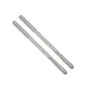 4.3mm HSS M35 Round Shank 6 Straight Flutes Machine Cutter Chucking Reamer 2 Pcs