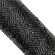 LINHASITA, 100g / 170 Metres 1mm Thickness Polyester Macrame Thread 30 Colours 170 Metres / 100g Black