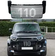 Fits for Land Rover Defender 110 2020+ Black Front Bumper Honeycomb Grille Mesh