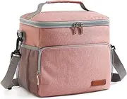 Large Lunch Bag Insulated, Leakproof, and Durable Soft Cooler for Men and Women Perfect for Work, Beach, Picnic, and Camping Holds 12 Cans,Pink