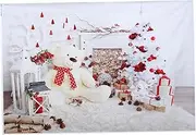 OSALADI Christmas Background Cloth Photography Blanket Photo Background Cloth Photography Cloth Christmas Tapestry Photo Booth Backdrop Shower Decoration Backdrop Photo Backdrop