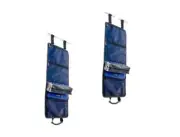2 x Kings Plus Hanging Camp Caddy | 5 Separate Compartments | 370GSM Grey Canvas