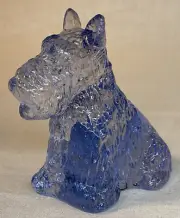 Boyd Art Glass “ Duke “ Scottie Dog In Purple Valor # 1 Made 7-23-2002