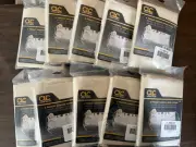 10-Pack CLC Work Gear 2 Pocket Canvas Work Waist Apron Off-White