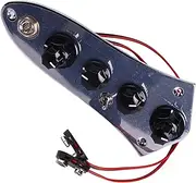 Fully Loaded Control Plate, Prewired Control Board Telecaster Control Plate Replacement for Jazz Bass Passive Active Switching Instrument