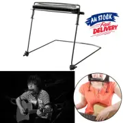 10 Holes Harmonica Stand Mouth Organ Holder Rack Black Harp Metal Blues Diatonic
