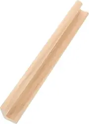 Kisangel Wooden Racks Natural Holders with Letter Base for Domino Game Decorative Educational for Creative Play and Learning Activities
