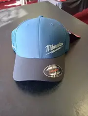 Milwaukee Workskin Performance Fitted Hat Blue L/xl