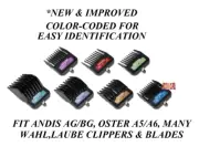 ANDIS Premium METAL CLIP BLADE GUIDE ATTACHMENT COMB*Fit Wahl KM5,KM10 Clippers