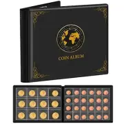 Coin Collection Supplies for Collectors, 300 Pockets Coins Collecting Black