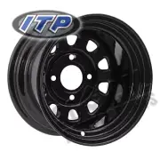 ITP Delta Steel Wheel 12x7 4/137 Black 4+3 Can Am Maverick XC DPS (2017-2018)