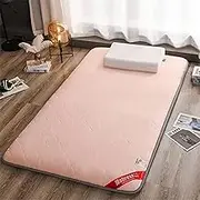 KV-OOGG Foldable Futon Mattress, Japanese Floor Mattress, Roll Up Mattress Tatami Mat, Breathable Floor Lounger Guest Bed for Camping Couch(C,Single(90x200cm))