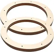 Diy Wreath Craft Ring Wooden Wreath Frame for Wedding Party Craft Ring