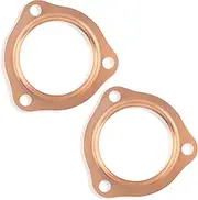 2PCS 2.5" Exhaust Gasket,Copper Exhaust Flange for Header Gasket & Collector Gasket,Car Accessories Exhaust Pipe Gasket Compatible with BBC/SBC,Automotive Exhaust Systems & Parts (2.5")