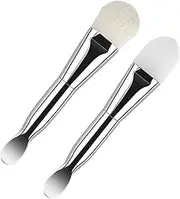 MERRYHAPY Facial Mask Brush Face Wash Brush Double-ended Silicone Mask Applicator Soft Bristles for Gentle Cleansing Beauty Tool for Home Travel