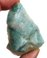 Amazonite in Quartz Crystal Brazil 54.5 grams