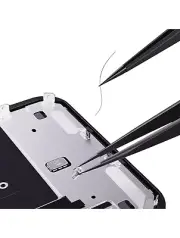 iNeeZy Handmade Non-Magnetic Stainless Tweezers (Qianli) (Black - Wide)