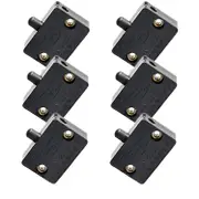 6pcs Door Led Switch compatible Closet Light,normally Closed Cabinet Electrical Lamp Switches,compatible Closet Pa Black